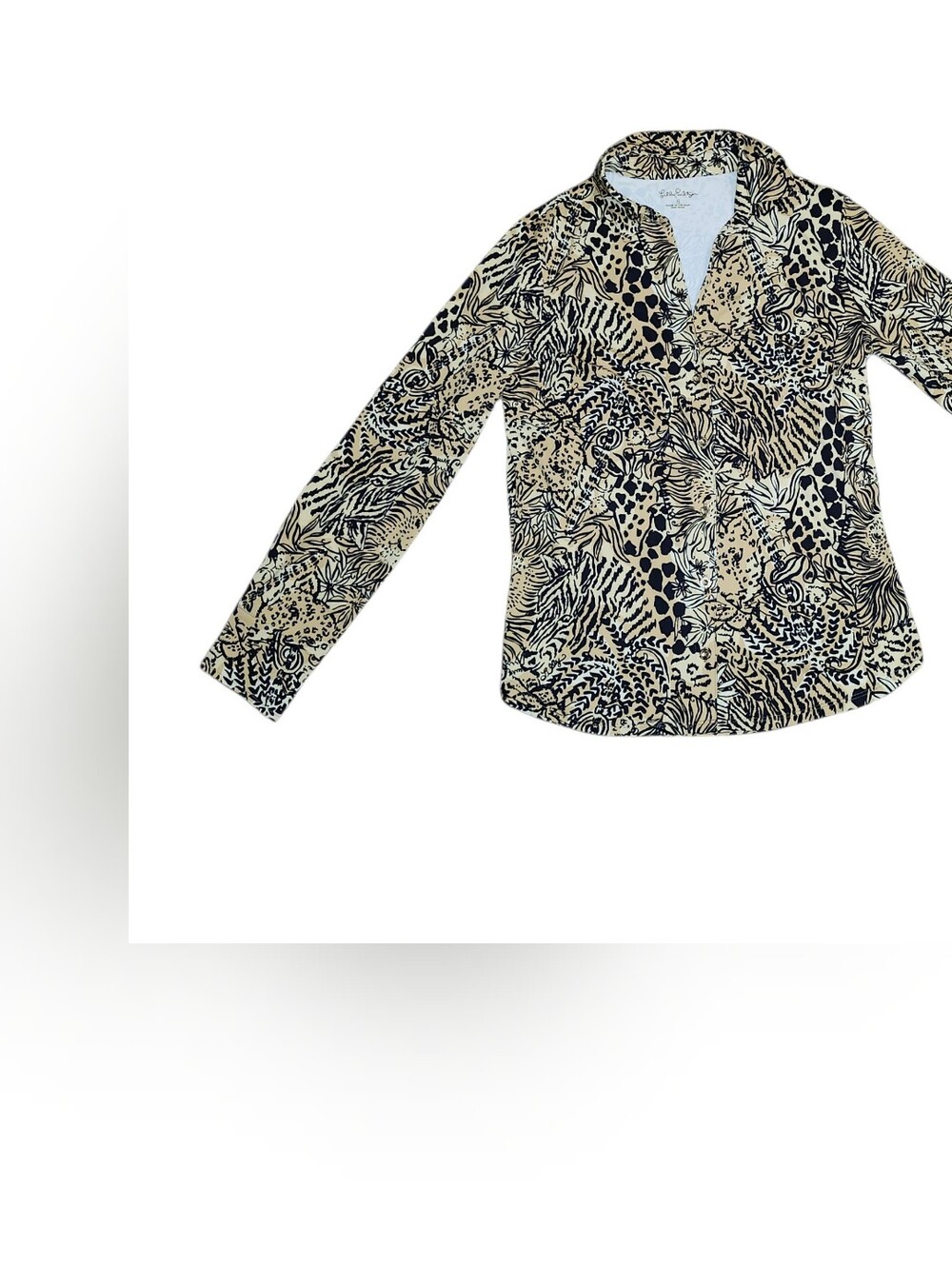 Lilly Pulitzer UPF 50+ Marlena Large Walk On The Wild Side Animal Print Leopard